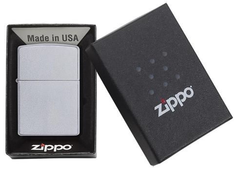 Zippo Classic Satin Chrome Pocket Lighter Zippo
